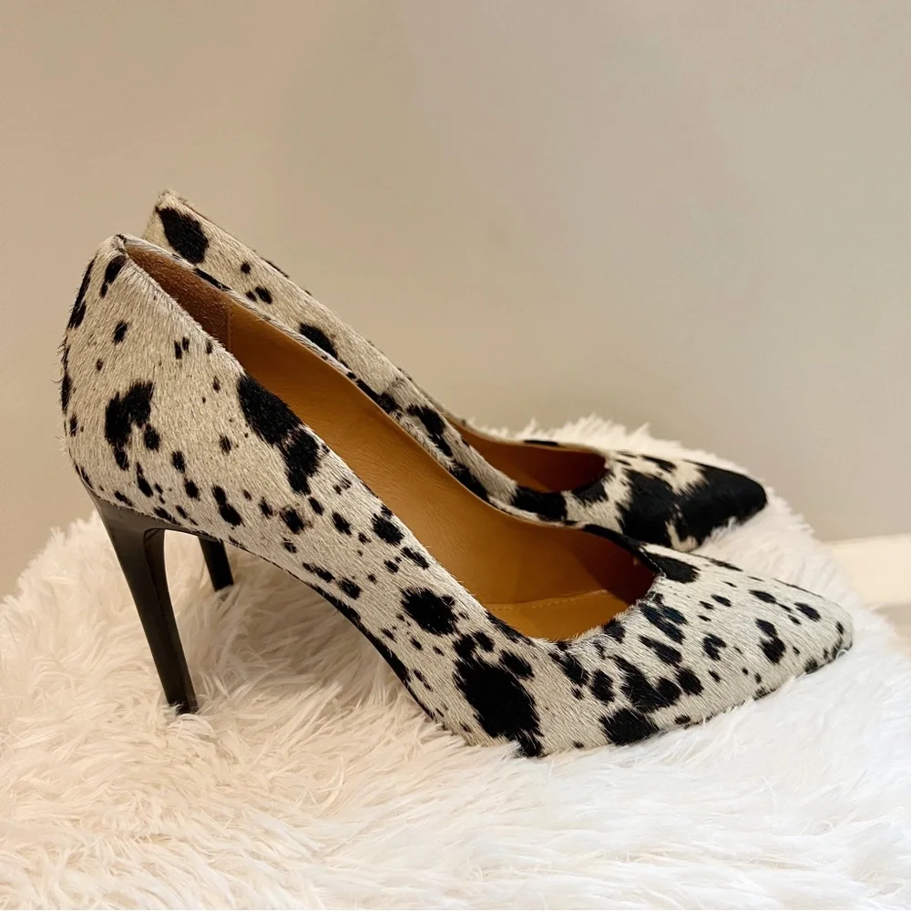IRO Milos Calf Hair Animal Print Pumps Size 38